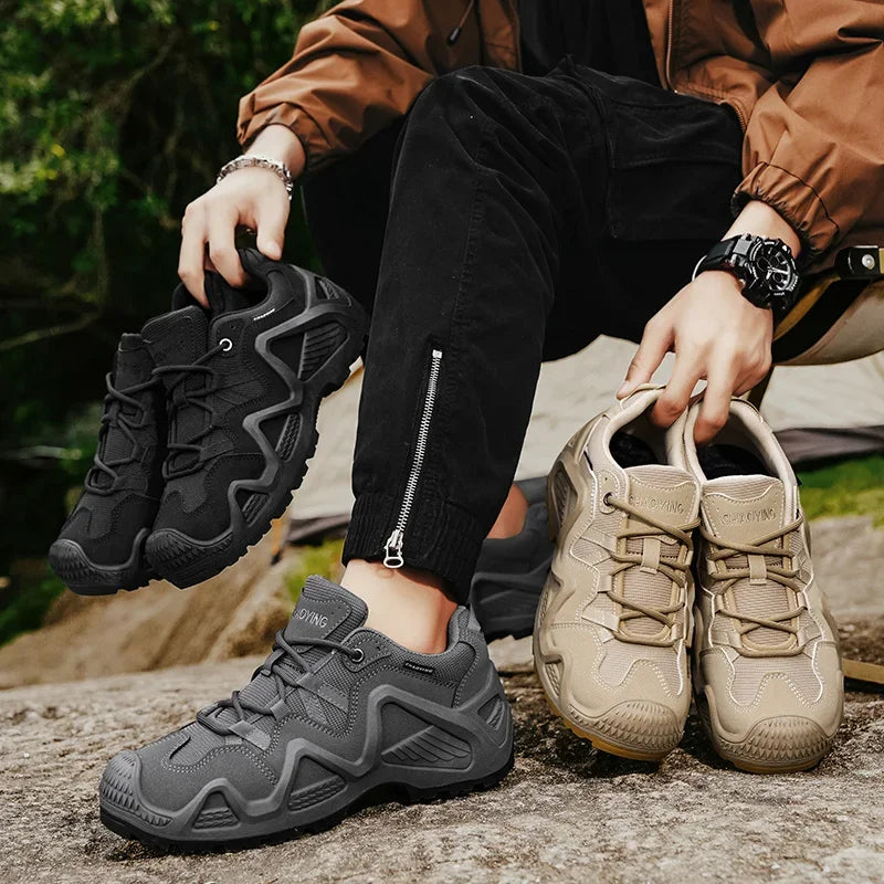 Outdoor Mens Combat Tactical Desert Boots Male Field Hunting Hiking Climbing Training Waterproof Sports Shoes