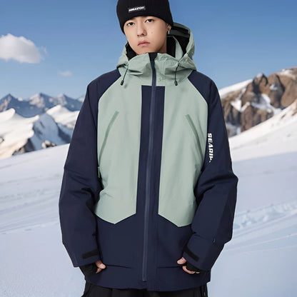 Woman Waterproof Skiing Jackets 2025 New Snowboard Coats Outdoor Sport Male Ski Jacket Men Warm Snowmobile Hooded Zipper Clothes