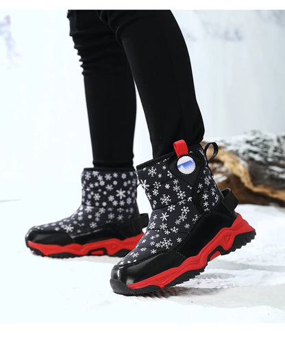 Hot Sell Girls Boots Children Snow Boots For Boys Fashion Sneakers Winter Kids Warm Snow Boots Sport Fashion Leather Shoes