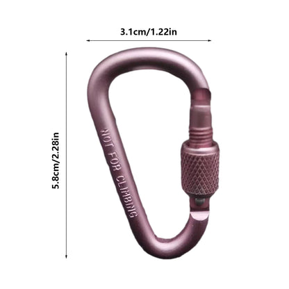 Double Clip Carabiner Outdoor Hook Clip Multi-Use Outdoor S Chain Hooks Portable Backpack Locking Hooks With 360 Degree Swivel