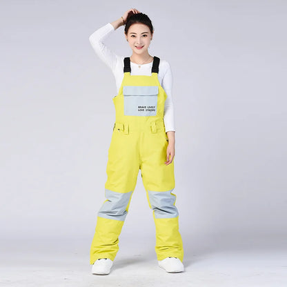 New Men and Women Winter Outdoor Ski Pants Windproof Waterproof Warm Breathable Snowboarding Pants Snow Sports Bibs Pants