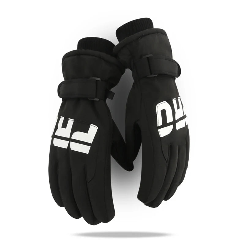Waterproof ski gloves for women, warm and windproof for men, with added insulation and thickness. Suitable for cycling, outdoor