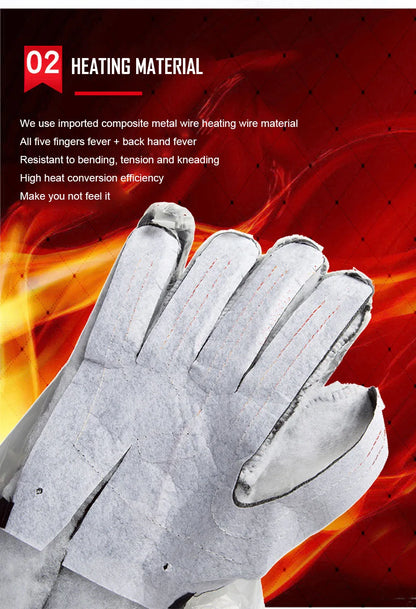 Winter Gloves 3M Cotton Heating Hand Warmer Electric Thermal Gloves Waterproof Snowboard Cycling Motorcycle Bicycle Ski Outdoor