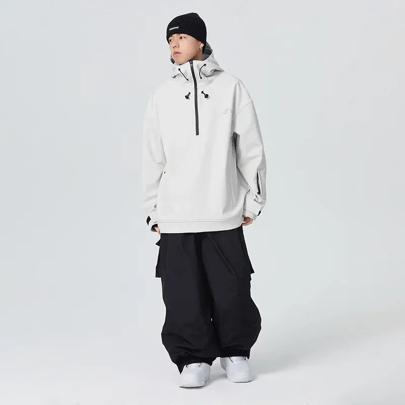 Couple Winter Skiing Jacket 2025 New Warm Snow Clothes Woman Pro Windproof Ski Sport Hoodies Man Outdoor Snowboard Top Tracksuit