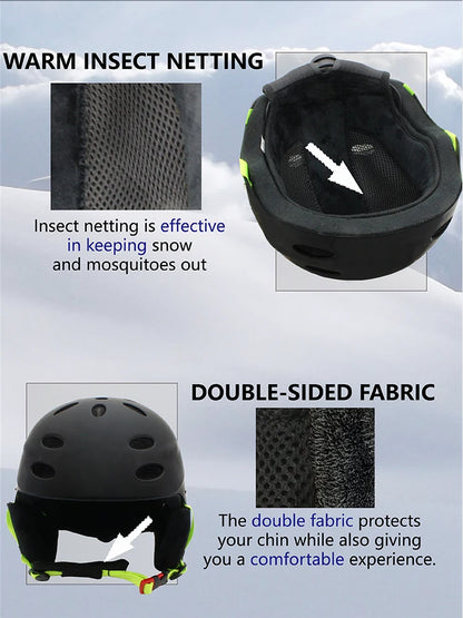 Unisex Ski Helmet Half-covered Skiing Snowboard Winter Sports Helmet Snow Skating Integrally-Molded Helmet Men Women snowboard