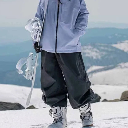 Snowboarding Single Board Waterproof Loose Fit Wear Resistant Professional Double Board Ski Pants Snowboard Pants For Men Women