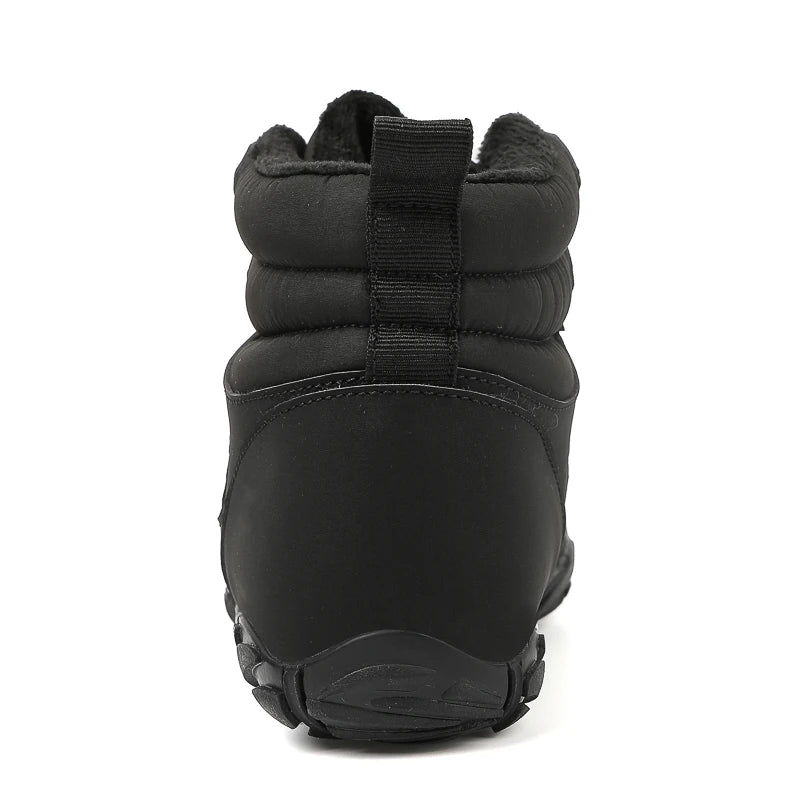 Men's Ski Shoes Snow Boots High Top Outdoor Hiking Cotton Shoes Waterproof Warm Non-slip Wear-resistant Work Boots Size 36-47