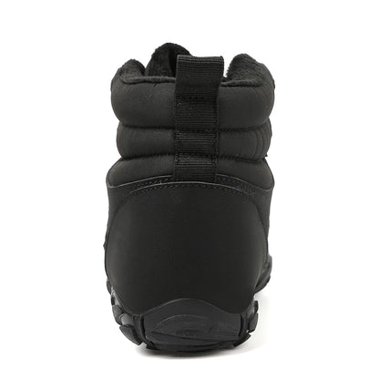 Men's Ski Shoes Snow Boots High Top Outdoor Hiking Cotton Shoes Waterproof Warm Non-slip Wear-resistant Work Boots Size 36-47