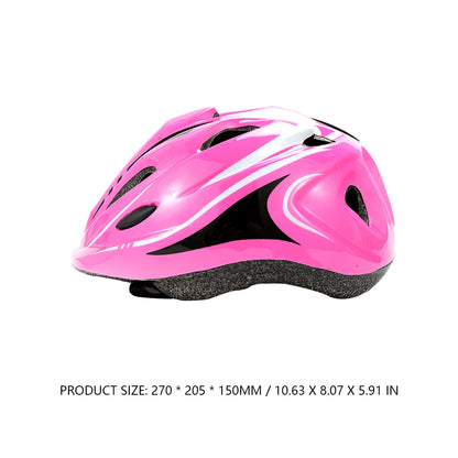 Child Bicycle Helmet Kids MTB Road Bike Helmets Safe Breathable Protection Headgear with Kneepads for Outdoor Sports Headpiece