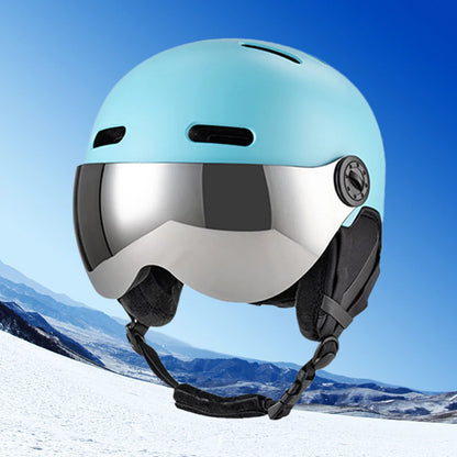 Skiing Helmet Snowboard Helmet With Detachable Glasses Winter Outdoor Sports Ski Helmet Safety Skateboard Skiing Snowboard Snow