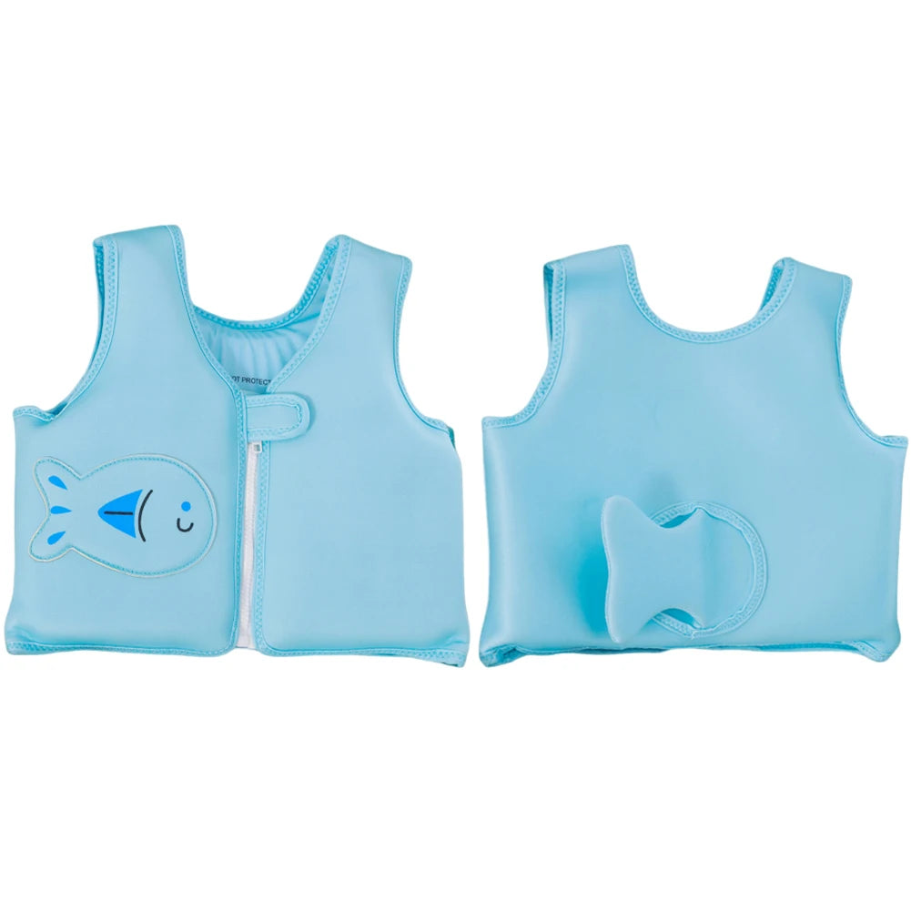 Kids Life Vest Toddlers Swim Vest Cartoon Swimsuit Children Swimming Aid Buoyancy Floatation Jackets Swimming Pool Accessories