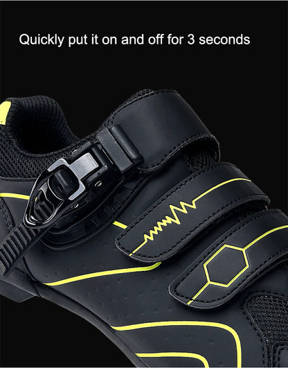 New men's cycling sneakers with cleats Speed cycling Shoes for women, rubber soled cycling shoes