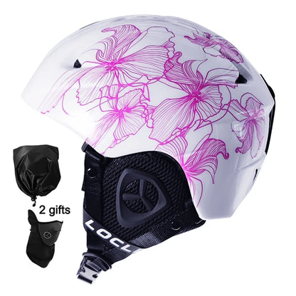 LOCLE Ski Helmet Men Women Integrally-molded Children Kids Skiing Helmet Skateboard Ski Snowboard Motorcycle Snowmobile Helmet