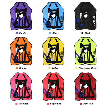 Manual Inflatable Life Jacket Adult Life Vest Water Sports Swimming Fishing Survival Jacket