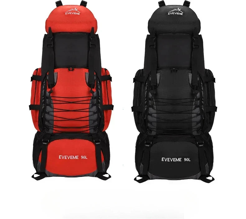 90L Large Capacity Travel Backpack Men Women Camping Hiking Climbing Mountaineering Bags Outdoor Sports Shoulder Rucksack