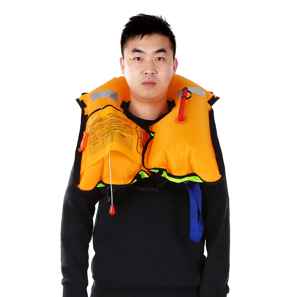 Manual Inflatable Life Jacket Adult Life Vest Water Sports Swimming Fishing Survival Jacket
