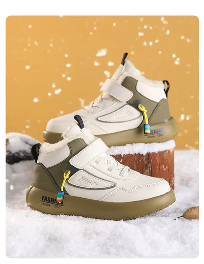Children Snow Boots Winter Warm Casual Sneaker Boys Kids Shoes Outdoor Walking Shoes Non-slip Girls Sports Tennis Footwear New