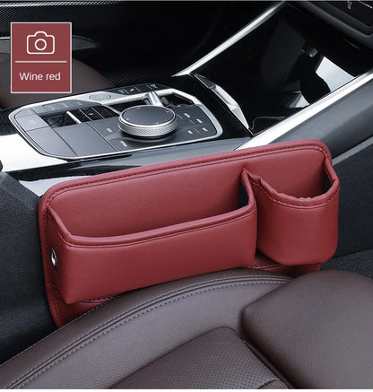 Car Seat Gap Organizer Multifunction Console Crevice Filler Side Storage Box with Cup Holder Sundries Storage Pocket Accessories
