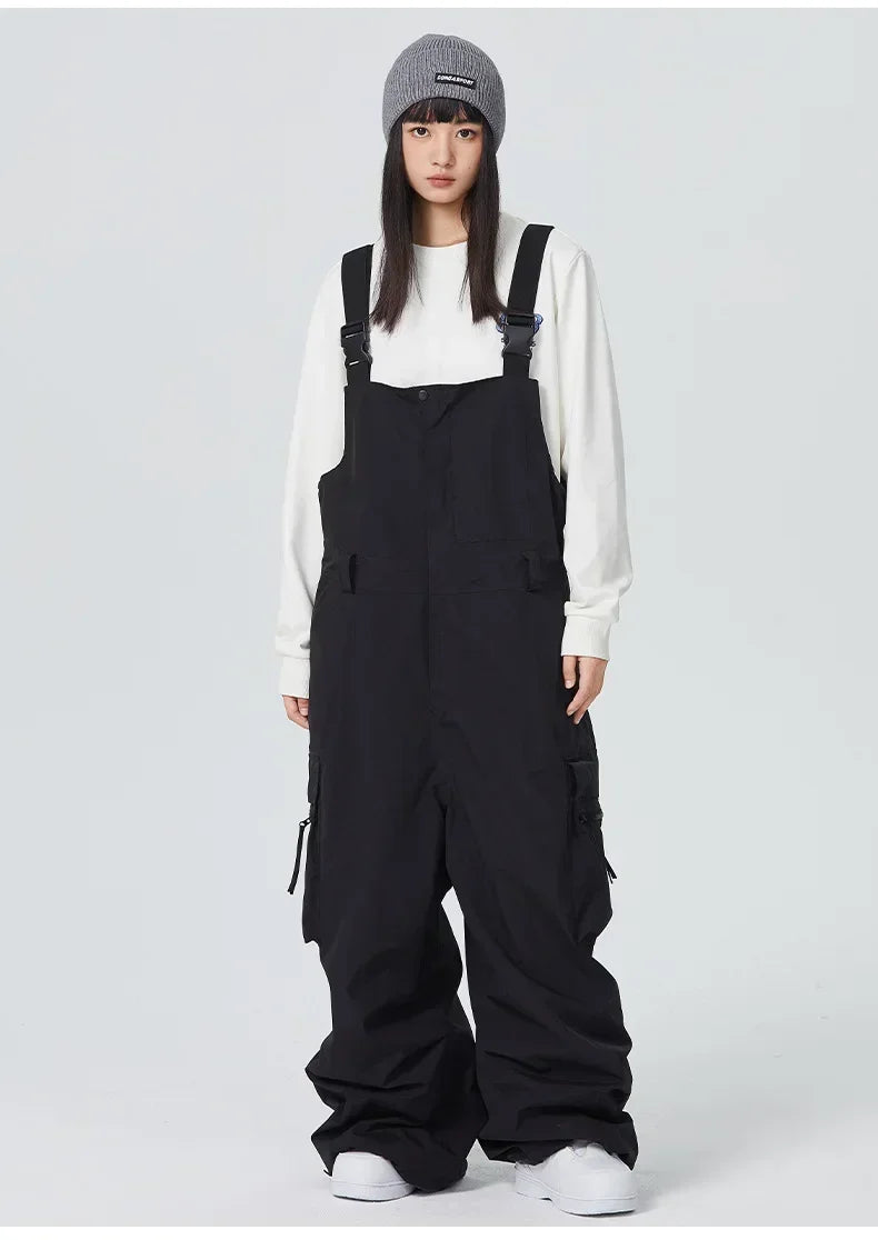 Winter Warm Windproof Skiing Pants Man Snowboard Clothing Woman New Snow Cargo Pants Loose Hip-hop Overalls Alpine Sport Trouser