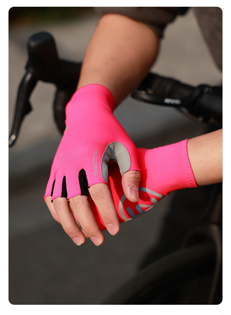 INBIKE 2024 Cycling Gloves Gel Padded for Men Autumn Winter Fleece Road Bike Gloves MTB Full Finger Touchscreen Bike Accessories