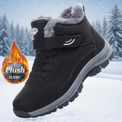 Ankel Bootsfor Women Casual Winter Shoes Platform Non-slip Warm Ankle Boots Plush Combat Outdoor Casual Hiking Motorcycle Boots