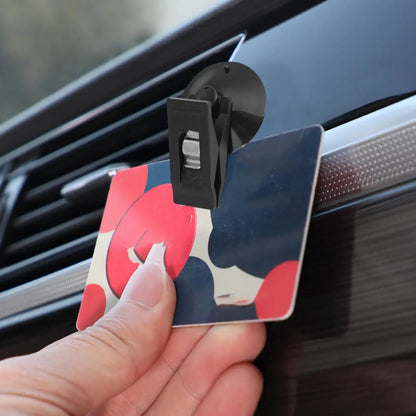1-2 Pair Car Interior Window Clip Mount Black Suction Cap Clip Plastic Sucker Removable Holder For Sunshade Curtain Towel Ticket