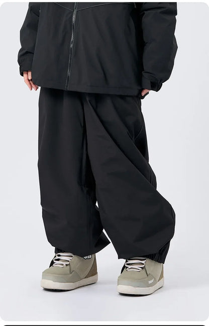Southern Potato Ski Pants Women's Single Board Waterproof Ski Outerwear Loose Fit Men's Casual Pants For Outdoor Activities