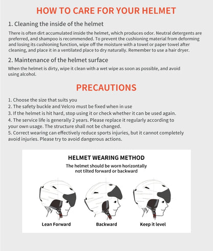 Seeker Winter Ski Helmet One-piece Adult Children Universal Snow Helmet Skating Ski Snowboard Outdoor Sports Safety Helmets