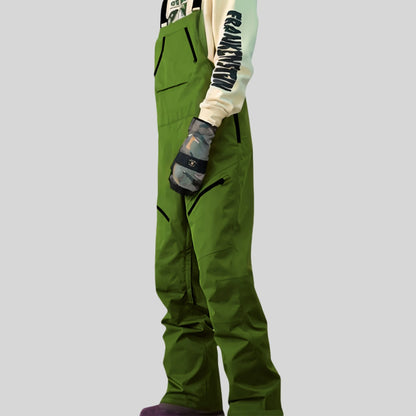 Waterproof Snowboard Sport Pants Winter New Skiing Trousers Men Loose Ski Overalls Outdoor Windproof Snow Strap Pants Clothing