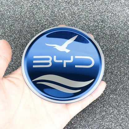 Car Steering Wheel Sticker Stainless Steel Steering for BYD Atto3 Yuan Plus Dolphin Seal Seagull Sealion SHARK Protective Cover
