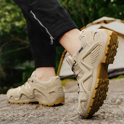 Outdoor Mens Combat Tactical Desert Boots Male Field Hunting Hiking Climbing Training Waterproof Sports Shoes