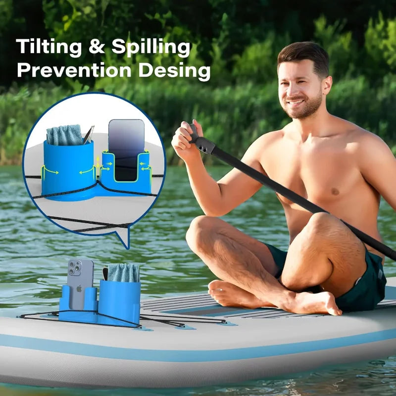 Creative Paddle Board Cup Holder Multi-Functional Kayak Drink Holder Paddle Board Accessories Kayak Holders Stationary Beverage