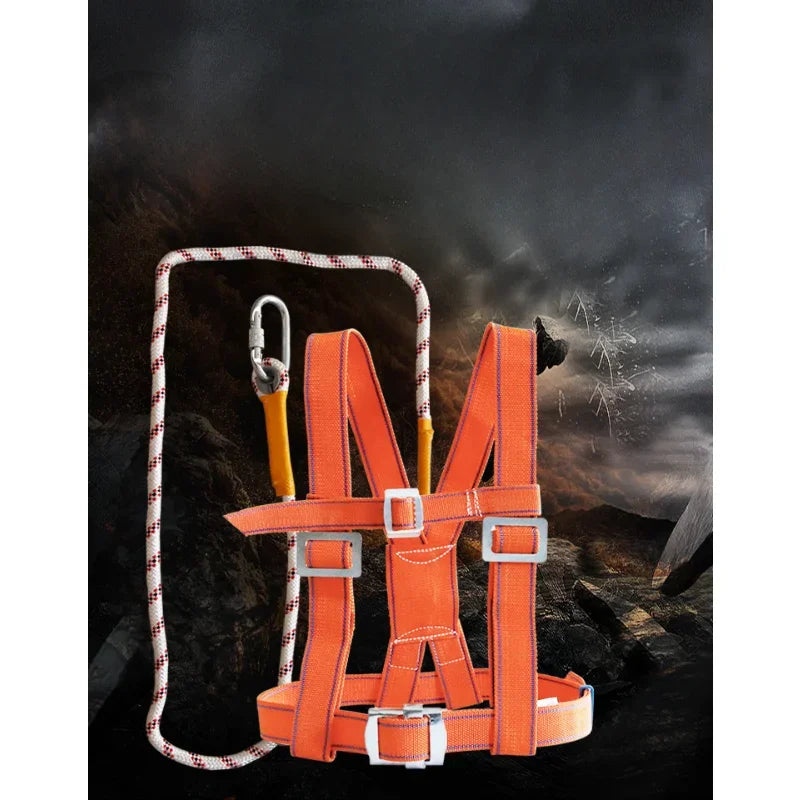 Adjustable Safety Belt Aerial Work External Wall Rescue Protection Safety Rope Outdoor Climbing Safety Harness