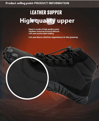 Hiking shoes Pro Non-Slip Waterproof Winter, Winter Barefoot Shoes,  Mens Womens Winter Barefoot