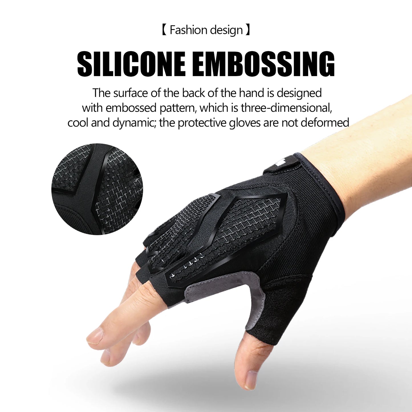 Half-Finger Men'S And Women'S Cycling Gloves Liquid Silicone Shock-Absorbing Breathable Sports Bike Fitness Gloves Hiking Gloves