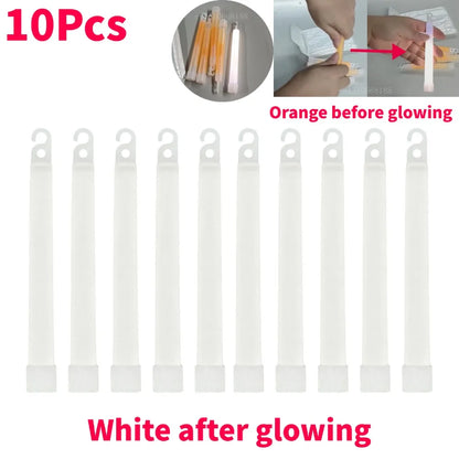 6 Inch Survival Kit Military Glow Light Sticks Walking and Hiking Camping SOS Gear Outdoor Military Equipment Camping Supplies