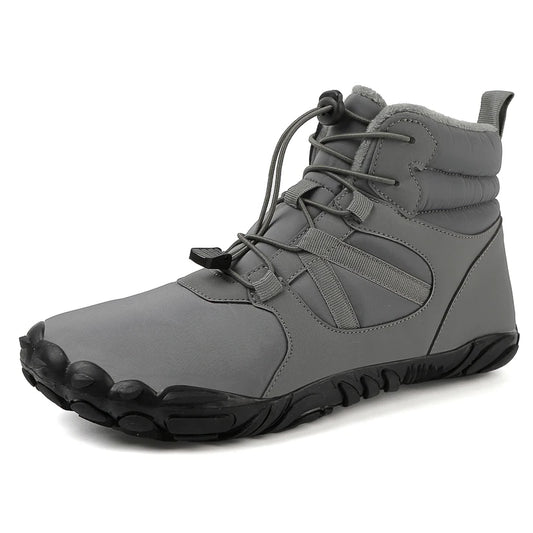 Men's Ski Shoes Snow Boots High Top Outdoor Hiking Cotton Shoes Waterproof Warm Non-slip Wear-resistant Work Boots Size 36-47