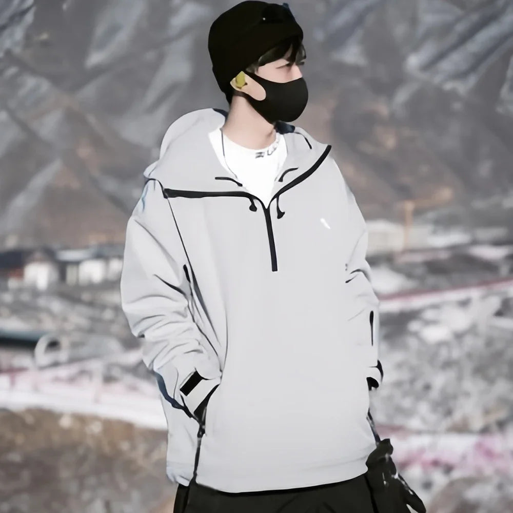 Couple Winter Skiing Jacket 2025 New Warm Snow Clothes Woman Pro Windproof Ski Sport Hoodies Man Outdoor Snowboard Top Tracksuit