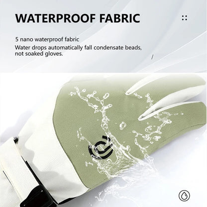 KoKossi Winter Non-slip Touch Screen Waterproof Snowboard Ski Gloves Thickened Windproof Cycling Fleece Warm Riding Gloves