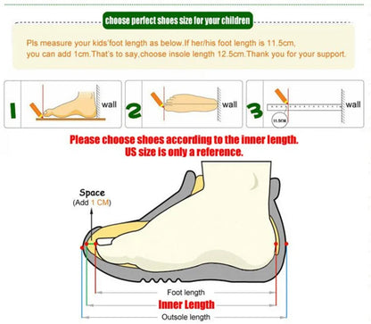 Kids Snow Boots Winter Fashion Non-slip Children's Boots Skiing Solid Color Warm Pattern Soft Thick Bottom Children's Shoes
