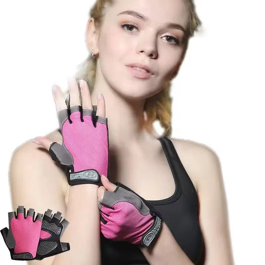 Breathable Anti-Slip Half Finger Gloves for Fitness Cycling Summer Gym Cycling Gloves for Men And Women Bicycle Riding Fishing