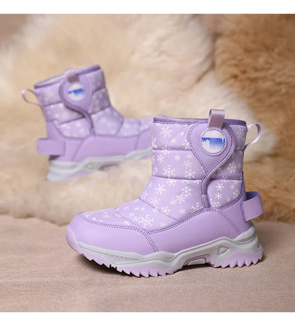 Hot Sell Girls Boots Children Snow Boots For Boys Fashion Sneakers Winter Kids Warm Snow Boots Sport Fashion Leather Shoes