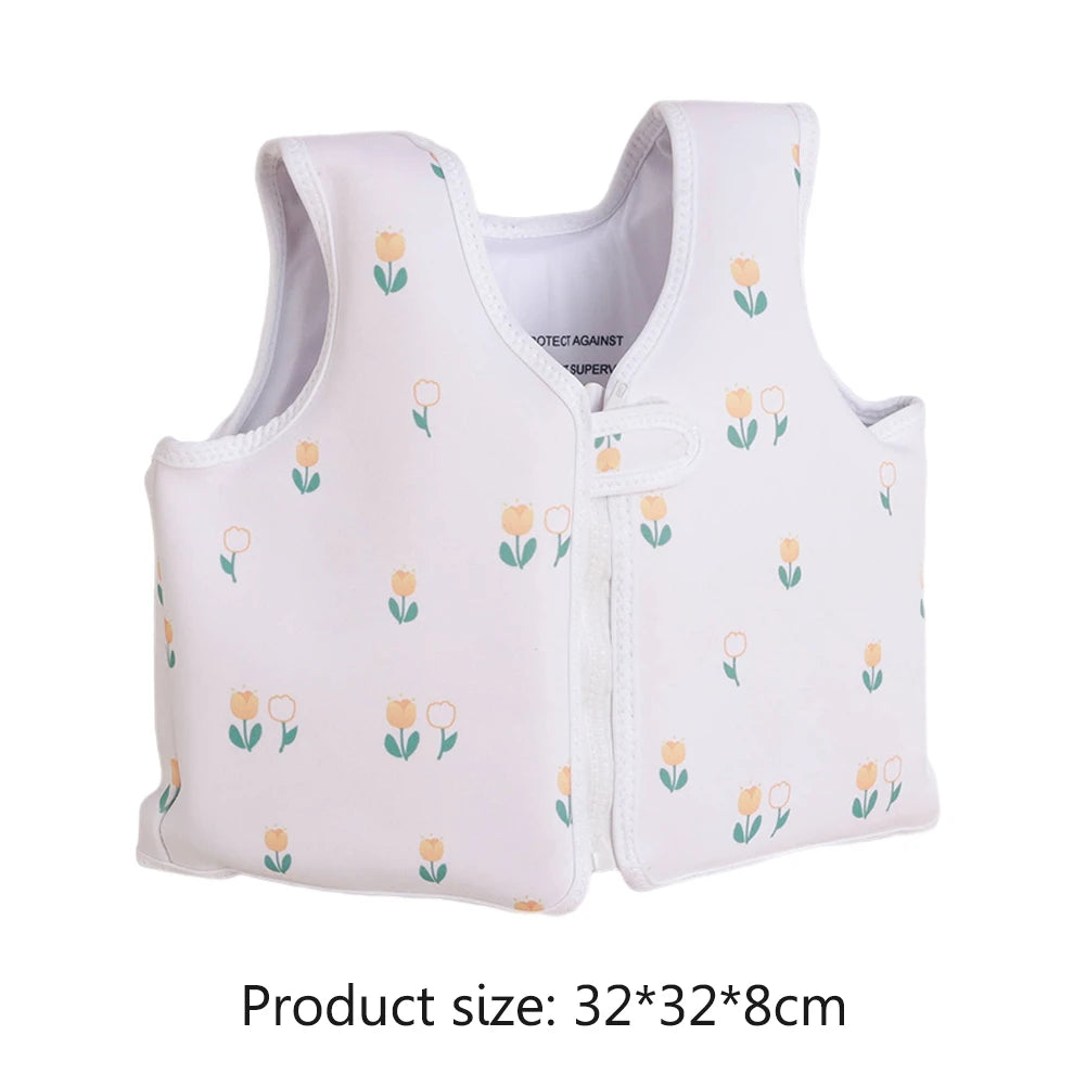 Kids Life Vest Toddlers Swim Vest Cartoon Swimsuit Children Swimming Aid Buoyancy Floatation Jackets Swimming Pool Accessories