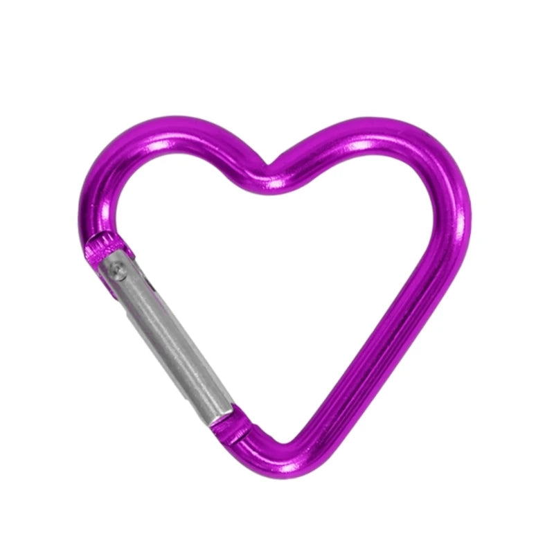 Aluminum Alloy Outdoor Star Shaped Spring Locking Carabiner Clip Keychains for Backpack Camping Hiking Traveling