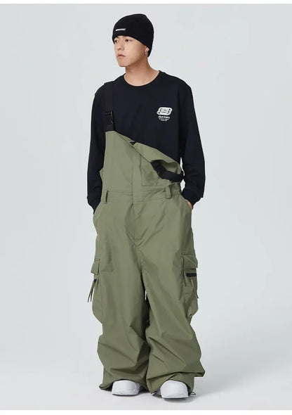 Winter Warm Windproof Skiing Pants Man Snowboard Clothing Woman New Snow Cargo Pants Loose Hip-hop Overalls Alpine Sport Trouser