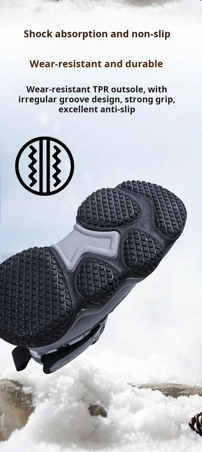 Winter Children Snow Warm Boots Fur Shoes Boys Sneaker Rubber Hiking Shoe Fashion Children Shoes Waterproof Leather Boots Kids