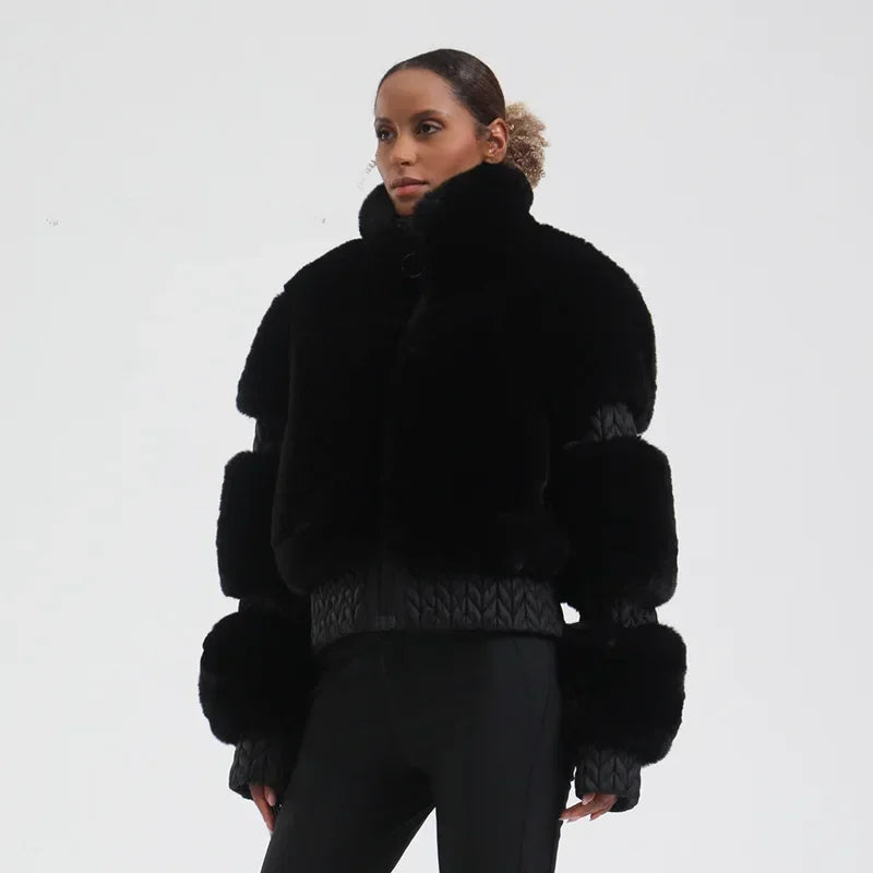 Skiing Hoodie Coats Winter Windproof Slim Ski Jacket Women Warm Thickened Snowboard Clothes Mountain Outdoor Sports Snow Jackets