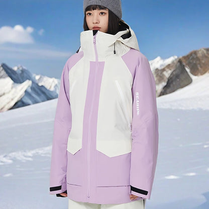 Woman Waterproof Skiing Jackets 2025 New Snowboard Coats Outdoor Sport Male Ski Jacket Men Warm Snowmobile Hooded Zipper Clothes