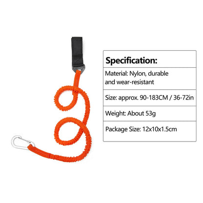 Kayak Paddle Leash Wear-resistant Kayak Canoe Stretchable Kayak Paddle Camping Tent Leash Adjustable Paddle Holder Tool Lanyard