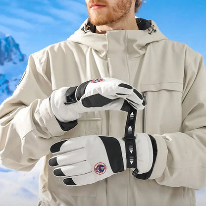 Winter Snowboard Ski Gloves Non-slip Touch Screen Waterproof Motorcycle Cycling Plush Warm Riding Gloves High-quality